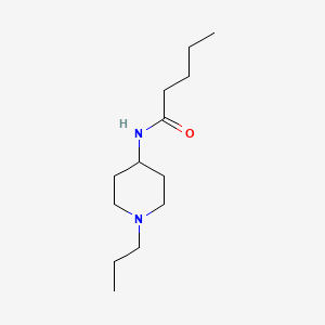 molecular formula C13H26N2O B4834917 N-(1-propyl-4-piperidinyl)pentanamide 