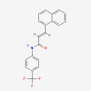 molecular formula C20H14F3NO B4835004 3-(1-naphthyl)-N-[4-(trifluoromethyl)phenyl]acrylamide 