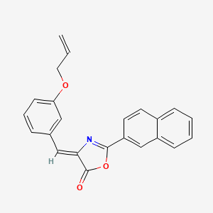 molecular formula C23H17NO3 B4835014 4-[3-(allyloxy)benzylidene]-2-(2-naphthyl)-1,3-oxazol-5(4H)-one 