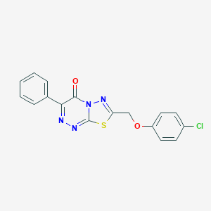 molecular formula C17H11ClN4O2S B483502 7-[(4-chlorophenoxy)methyl]-3-phenyl-4H-[1,3,4]thiadiazolo[2,3-c][1,2,4]triazin-4-one CAS No. 233767-36-7