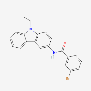 molecular formula C21H17BrN2O B4835029 3-bromo-N-(9-ethyl-9H-carbazol-3-yl)benzamide 