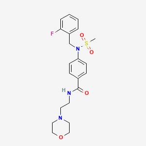 4-[(2-fluorobenzyl)(methylsulfonyl)amino]-N-[2-(4-morpholinyl)ethyl]benzamide