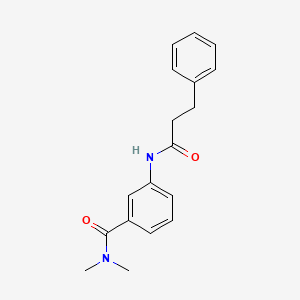 molecular formula C18H20N2O2 B4835049 N,N-dimethyl-3-[(3-phenylpropanoyl)amino]benzamide 