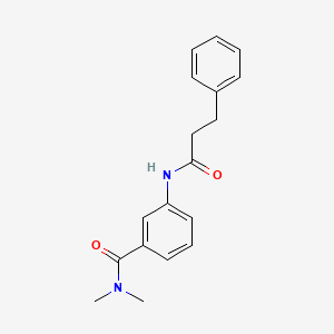 N,N-dimethyl-3-[(3-phenylpropanoyl)amino]benzamide