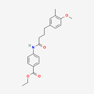 ethyl 4-{[4-(4-methoxy-3-methylphenyl)butanoyl]amino}benzoate
