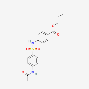 butyl 4-({[4-(acetylamino)phenyl]sulfonyl}amino)benzoate