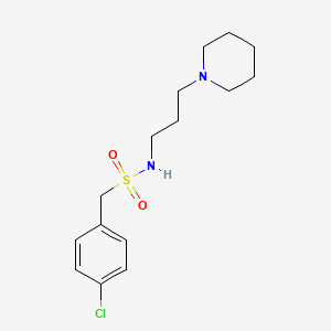 1-(4-chlorophenyl)-N-[3-(1-piperidinyl)propyl]methanesulfonamide