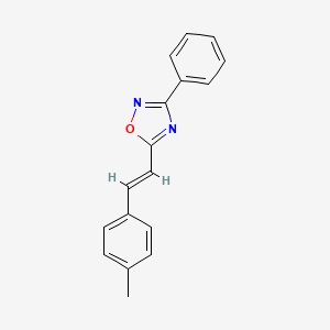 5-[2-(4-methylphenyl)vinyl]-3-phenyl-1,2,4-oxadiazole