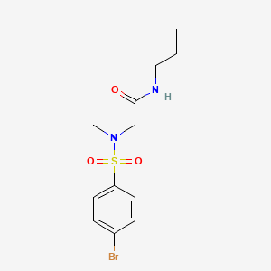 N~2~-[(4-bromophenyl)sulfonyl]-N~2~-methyl-N~1~-propylglycinamide