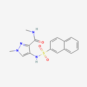 N,1-dimethyl-4-[(2-naphthylsulfonyl)amino]-1H-pyrazole-3-carboxamide