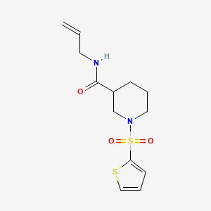 molecular formula C13H18N2O3S2 B4835207 N-allyl-1-(2-thienylsulfonyl)-3-piperidinecarboxamide 