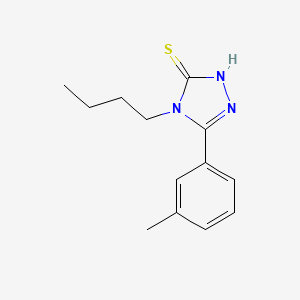 molecular formula C13H17N3S B4835265 4-butyl-5-(3-methylphenyl)-2,4-dihydro-3H-1,2,4-triazole-3-thione 