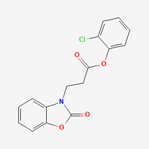 2-chlorophenyl 3-(2-oxo-1,3-benzoxazol-3(2H)-yl)propanoate