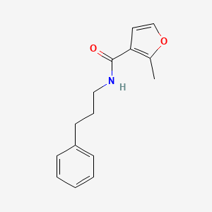 molecular formula C15H17NO2 B4835301 2-methyl-N-(3-phenylpropyl)-3-furamide 