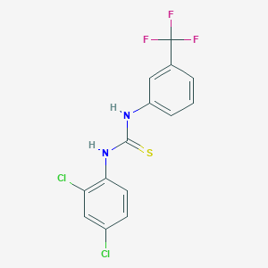 molecular formula C14H9Cl2F3N2S B4835313 N-(2,4-dichlorophenyl)-N'-[3-(trifluoromethyl)phenyl]thiourea 