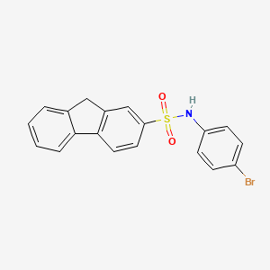 molecular formula C19H14BrNO2S B4835350 N-(4-bromophenyl)-9H-fluorene-2-sulfonamide 