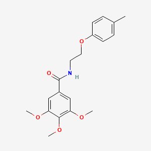 molecular formula C19H23NO5 B4835357 3,4,5-trimethoxy-N-[2-(4-methylphenoxy)ethyl]benzamide CAS No. 5923-77-3