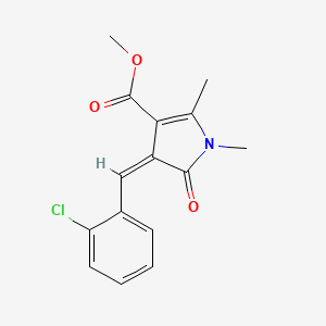 methyl 4-(2-chlorobenzylidene)-1,2-dimethyl-5-oxo-4,5-dihydro-1H-pyrrole-3-carboxylate