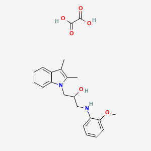 1-(2,3-dimethyl-1H-indol-1-yl)-3-[(2-methoxyphenyl)amino]-2-propanol ethanedioate (salt)