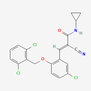 3-{5-chloro-2-[(2,6-dichlorobenzyl)oxy]phenyl}-2-cyano-N-cyclopropylacrylamide