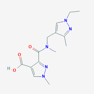 3-{[[(1-ethyl-3-methyl-1H-pyrazol-4-yl)methyl](methyl)amino]carbonyl}-1-methyl-1H-pyrazole-4-carboxylic acid