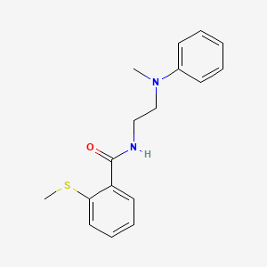 molecular formula C17H20N2OS B4835445 N-{2-[methyl(phenyl)amino]ethyl}-2-(methylthio)benzamide 