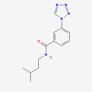 N-(3-methylbutyl)-3-(1H-tetrazol-1-yl)benzamide