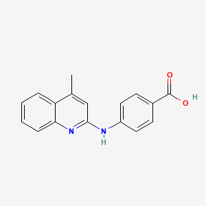 4-[(4-methyl-2-quinolinyl)amino]benzoic acid