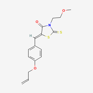 5-[4-(allyloxy)benzylidene]-3-(2-methoxyethyl)-2-thioxo-1,3-thiazolidin-4-one