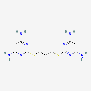 molecular formula C11H16N8S2 B4835563 2,2'-[1,3-propanediylbis(thio)]di(4,6-pyrimidinediamine) 