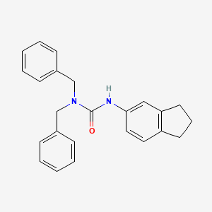 N,N-dibenzyl-N'-(2,3-dihydro-1H-inden-5-yl)urea