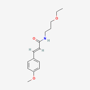 molecular formula C15H21NO3 B4835572 N-(3-ethoxypropyl)-3-(4-methoxyphenyl)acrylamide 