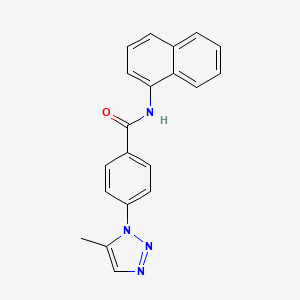4-(5-methyl-1H-1,2,3-triazol-1-yl)-N-1-naphthylbenzamide
