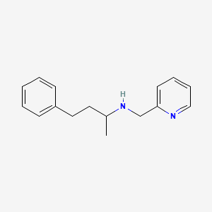 molecular formula C16H20N2 B4835602 (1-methyl-3-phenylpropyl)(2-pyridinylmethyl)amine 
