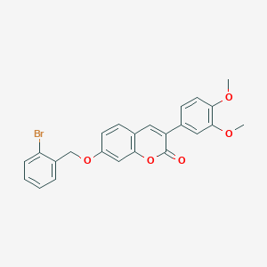 7-[(2-bromobenzyl)oxy]-3-(3,4-dimethoxyphenyl)-2H-chromen-2-one