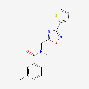 N,3-dimethyl-N-{[3-(2-thienyl)-1,2,4-oxadiazol-5-yl]methyl}benzamide