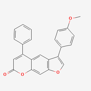 molecular formula C24H16O4 B4835685 3-(4-methoxyphenyl)-5-phenyl-7H-furo[3,2-g]chromen-7-one CAS No. 242133-97-7