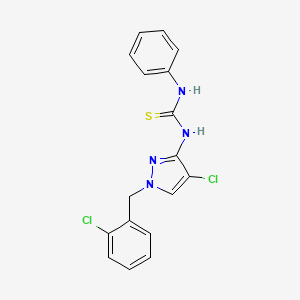 N-[4-chloro-1-(2-chlorobenzyl)-1H-pyrazol-3-yl]-N'-phenylthiourea