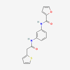 molecular formula C17H14N2O3S B4835729 N-(3-{[2-(2-thienyl)acetyl]amino}phenyl)-2-furamide 