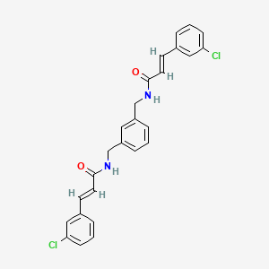 molecular formula C26H22Cl2N2O2 B4835736 N,N'-[1,3-phenylenebis(methylene)]bis[3-(3-chlorophenyl)acrylamide] 