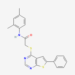 N-(2,4-dimethylphenyl)-2-[(6-phenylthieno[2,3-d]pyrimidin-4-yl)thio]acetamide