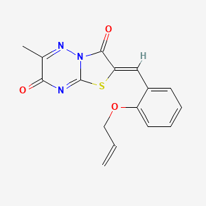 molecular formula C16H13N3O3S B4835758 2-[2-(allyloxy)benzylidene]-6-methyl-7H-[1,3]thiazolo[3,2-b][1,2,4]triazine-3,7(2H)-dione CAS No. 606956-41-6