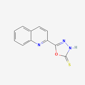 5-(2-quinolinyl)-1,3,4-oxadiazole-2-thiol