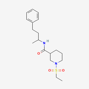 1-(ethylsulfonyl)-N-(1-methyl-3-phenylpropyl)-3-piperidinecarboxamide