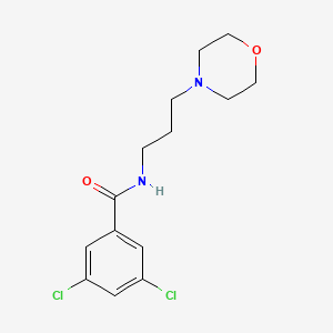 molecular formula C14H18Cl2N2O2 B4835796 3,5-dichloro-N-[3-(4-morpholinyl)propyl]benzamide 