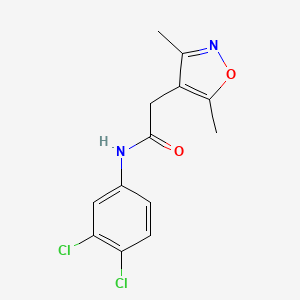molecular formula C13H12Cl2N2O2 B4835803 N-(3,4-dichlorophenyl)-2-(3,5-dimethyl-4-isoxazolyl)acetamide 