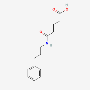 5-oxo-5-[(3-phenylpropyl)amino]pentanoic acid