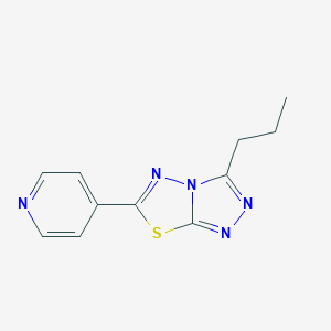 3-Propyl-6-(4-pyridinyl)[1,2,4]triazolo[3,4-b][1,3,4]thiadiazole