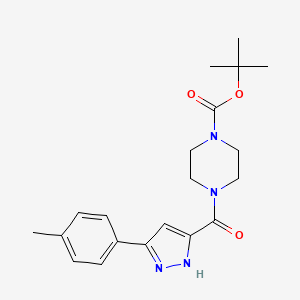 tert-butyl 4-{[5-(4-methylphenyl)-1H-pyrazol-3-yl]carbonyl}-1-piperazinecarboxylate