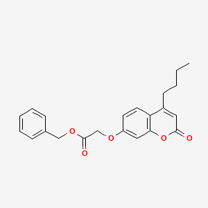 molecular formula C22H22O5 B4835961 benzyl [(4-butyl-2-oxo-2H-chromen-7-yl)oxy]acetate 